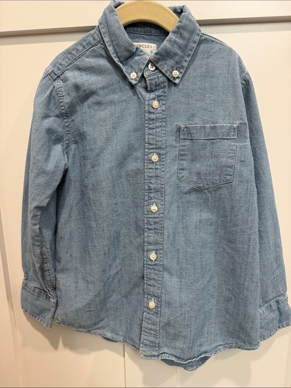 J. Crew Crewcuts Chambray Button-Down Shirt for Kids
